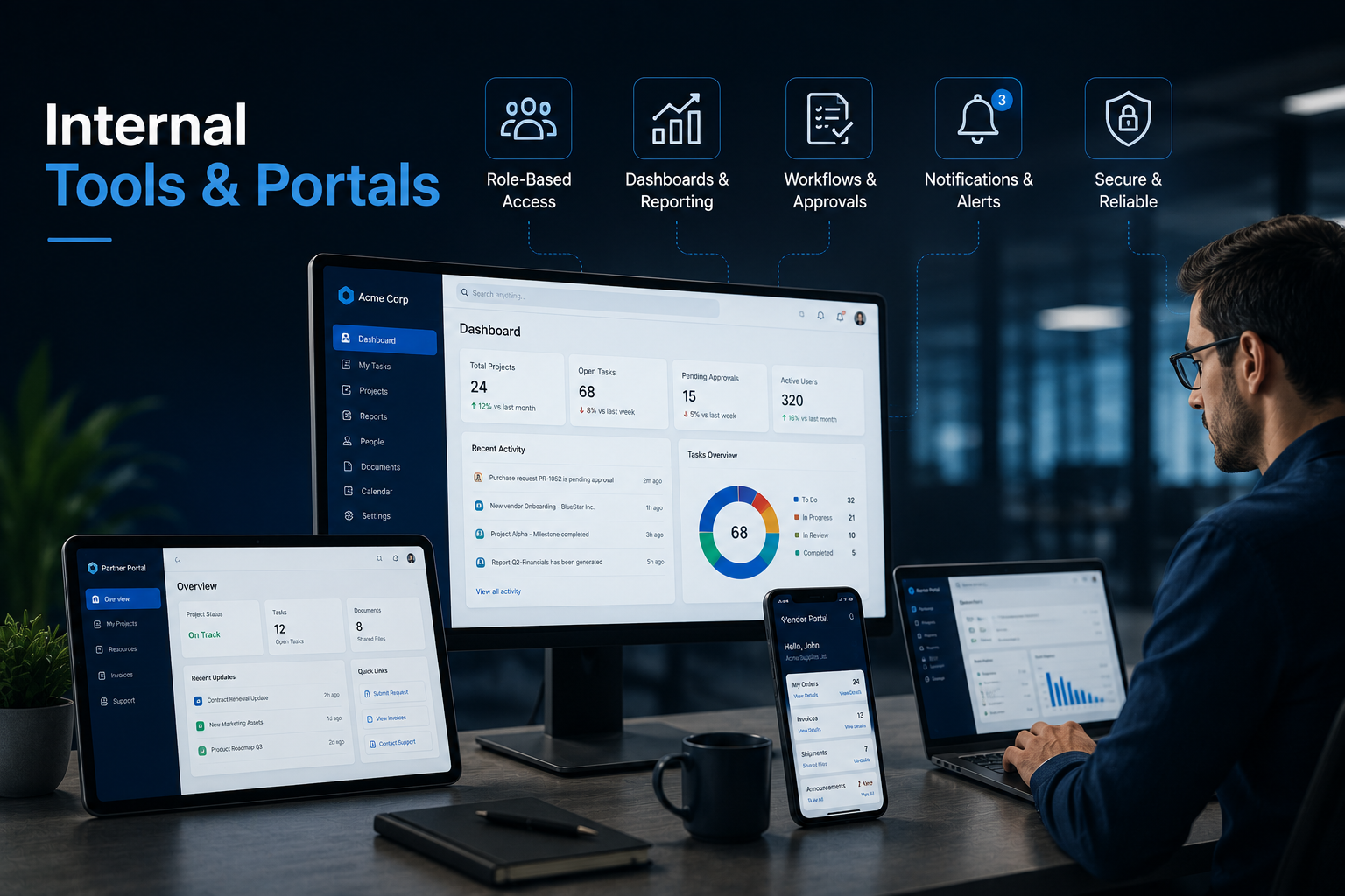 Internal Tools and Portals Development