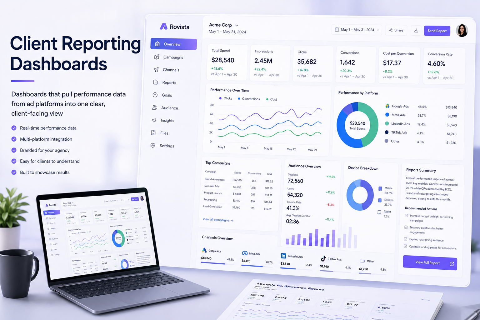Client Reporting Dashboard Development