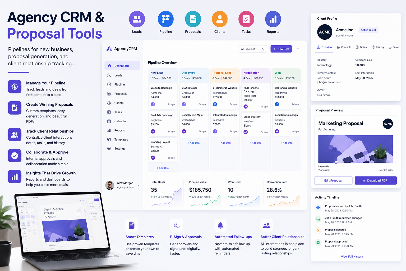 Agency CRM and Proposal Tools